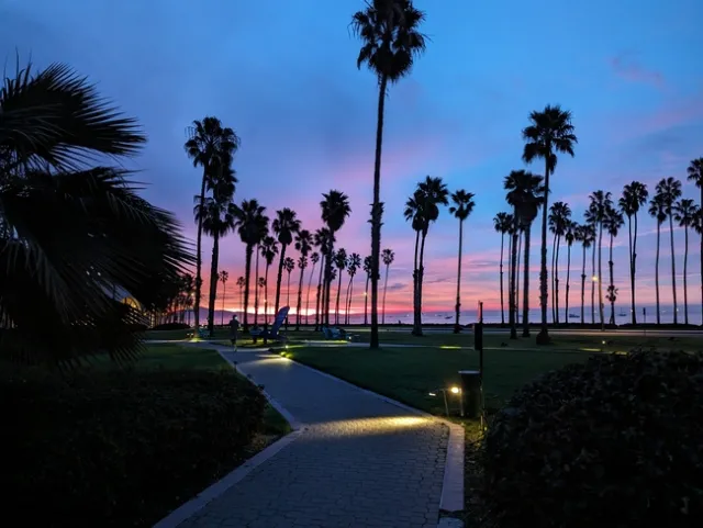 Sunrise in Santa Barbara the morning of the Student Contest!