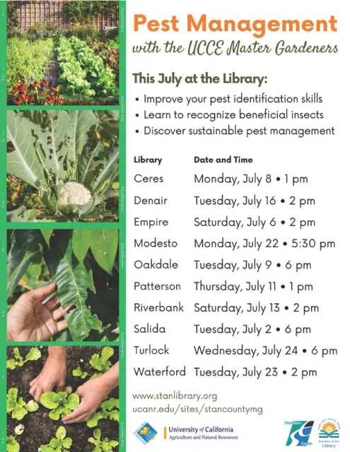 7/2 Tues 6:00 pm Salida7/6 Sat 2:00 pm Empire7/8 Mon 1:00 pm Ceres7/9 Tues 6:00 pm Oakdale7/11 Thur 1:00 pm Patterson7/13 Sat 2:00 pm Riverbank7/16 Tues 2:00 pm Denair7/22 Mon 5:30 pm Modesto7/23 Tues 2:00 pm Waterford7/24 Wed 6:00 pm Turlock
