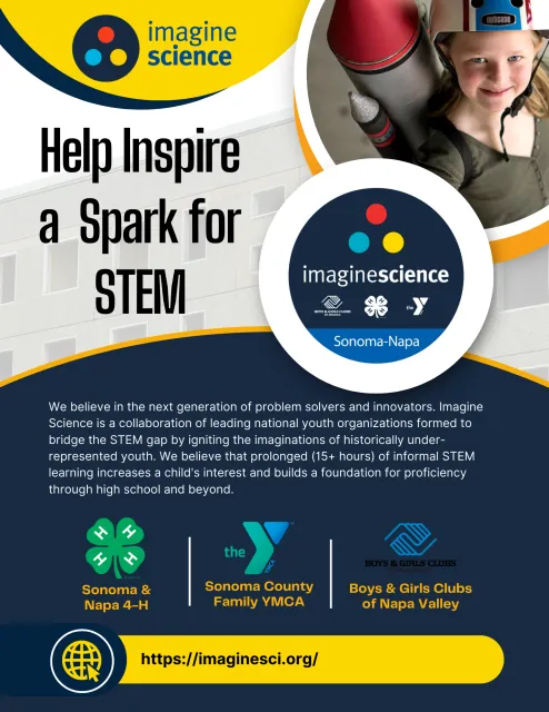 Imagine Science Sonoma-Napa Flyer