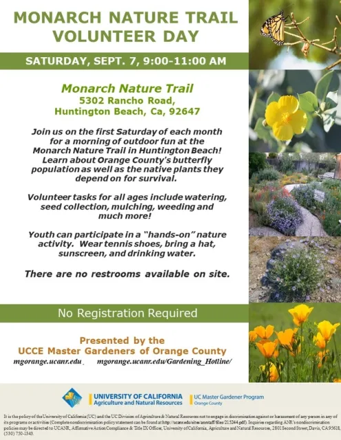 Butterfly Fun Awaits: Join Us at Monarch Nature Trail This Saturday