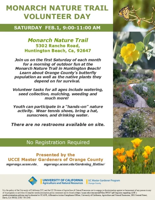 Family Fun and Giving Back—Volunteer on the Monarch Nature Trail