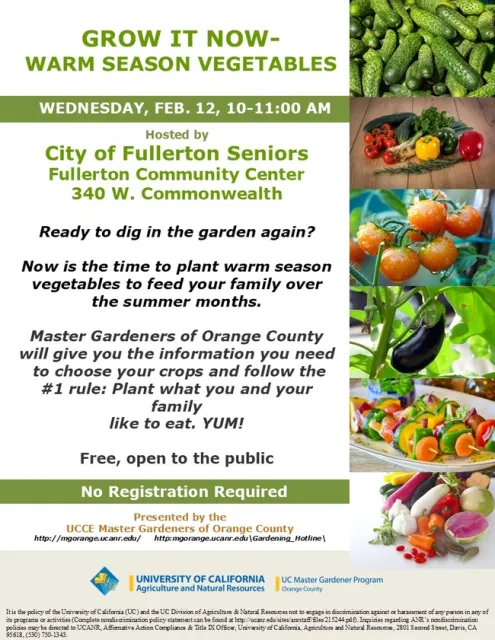 Grow What You Love to Eat—Join Us for Expert Tips