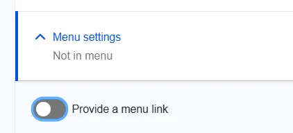 Menu Settings_MenuLinkOFf
