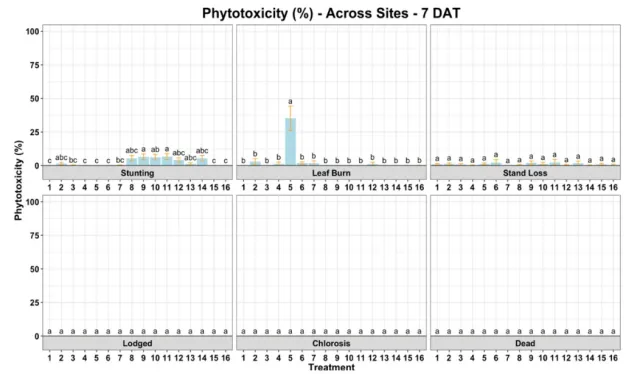 phytoxicity from watergrass trials in 2024