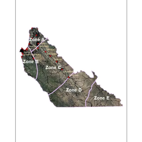 MontereyPrecipZones