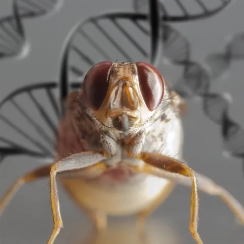 This is the tsetse fly, Glossina morsitans morsitans, that Geoffrey Attardo researches in his UC Davis lab. (Photo by Geoffrey Attardo)