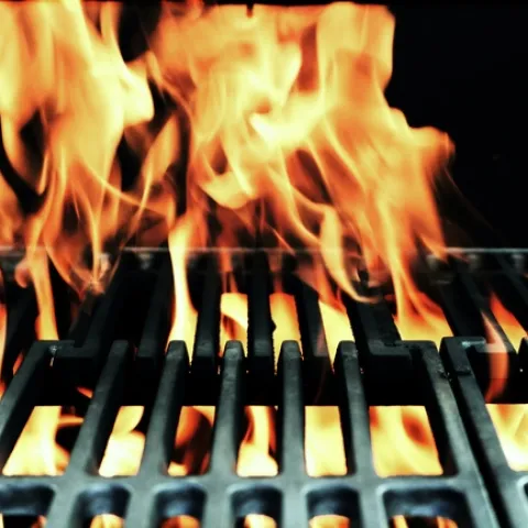 grill firing up