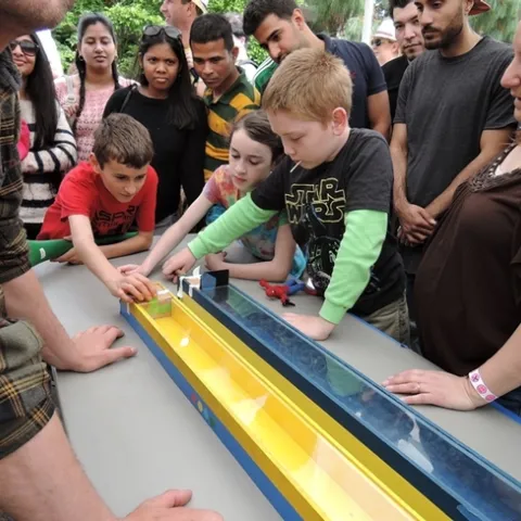 The 2019 UC Davis Picnic Day (the last Picnic Day held before the COVID-19 pandemic) included cockroach races at Briggs Hall. This year the races will go virtual. (Photo by Kathy Keatley Garvey)