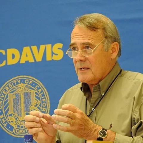 UC Davis distinguished professor James R. Carey is an internationally recognized teacher. His students have won first prize in the SEM competitions for the last three years. (Photo by Kathy Keatley Garvey)