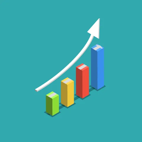 Image of graph with increasing bars.