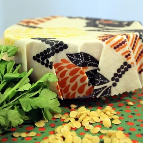 Beeswax cloth cover food
