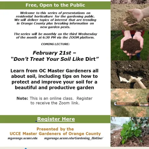 Discover the Magic Beneath Your Feet! Join OC Master Gardeners for Soil Wisdom. RSVP Now.