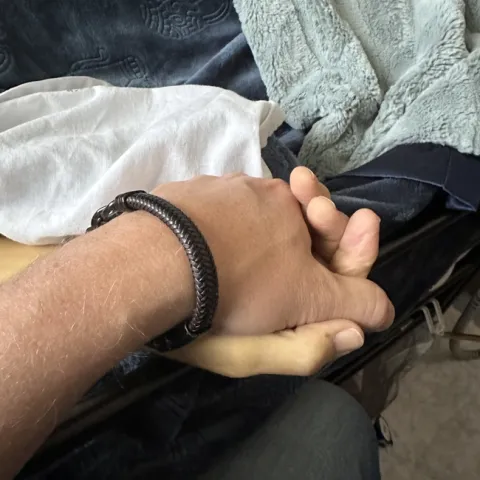 Dad's hand