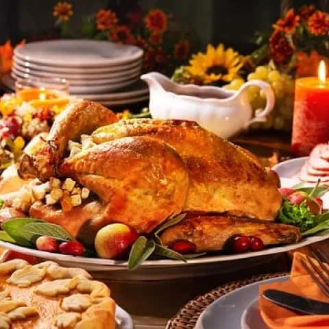 Thanksgiving dinner feast