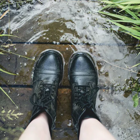 Flooded feet