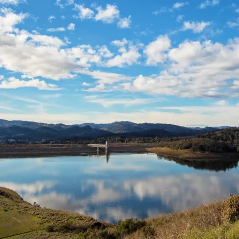 Lake Mendocino, photo from the U.S. Army Corps of Engineers