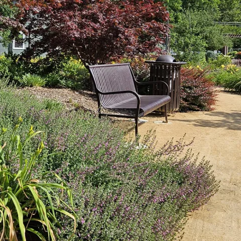 Healing garden at Enloe Hospital