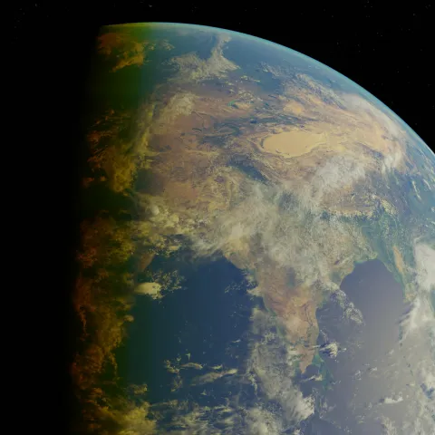 view of the earth