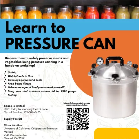 Pressure canning workshop flyer
