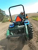 Peter Worsely on Tractor