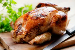 Poultry whole bird cooked