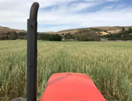 tractor in field