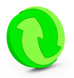 Lime green arrow