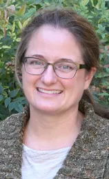 Cindy McReynolds, recipient of Davis Staff Assembly's Citation of Excellence Research Award. (Photo by Kathy Keatley Garvey)