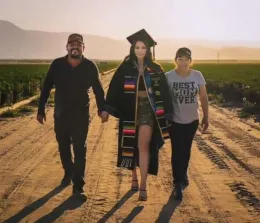 Rocha and her parents