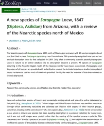 Research article in ZooKeys. (Screen shot)