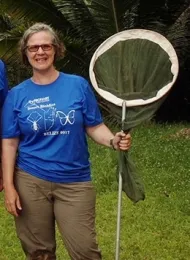 Professor Fran Keller of Folsom Lake College, a Bohart Museum scientist and doctoral alumna