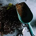 scooper with soil