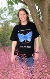 Tabatha Yang, a founder of the UC Davis Biodiversity Museum Day, serves as coordinator. (Photo by Kathy Keatley Garvey)