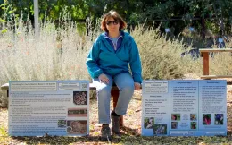 Donor with interpretive signs