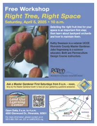 "Right Tree, Right Space" Workshop at RCRCD 2025.04.05