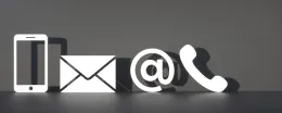 Icons showing various methods of contact
