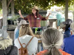 gardener teaching a workshop
