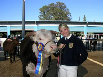 Jamie w cow