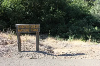 Sign at the start of the Porter Creek Nature Trail SFREC