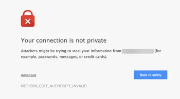 insecure HTTPS connection