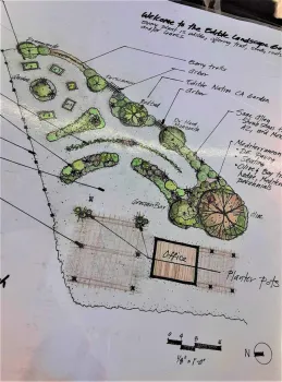 Edible Garden plan by Eve Werner