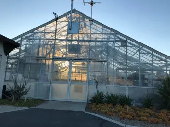 the front of the greenhouse at South Coast REC