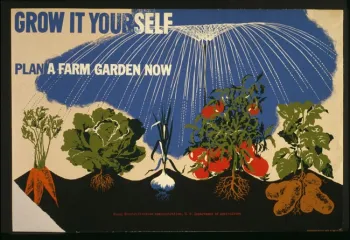 Grow it Yourself - Plan a Farm Garden Now, CA, 1942, USDA