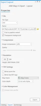 Export Map Settings