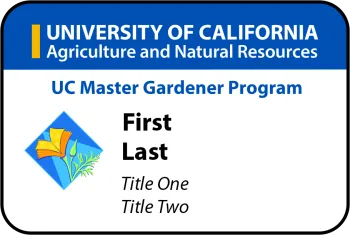 UC Master Gardener - White Staff Tag