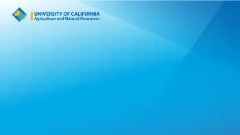 Blue Zoom background with UCANR logo