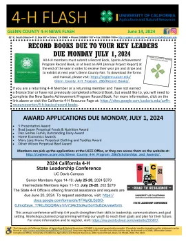 News Flash June 2024 Record Book Information State Leadership Conference