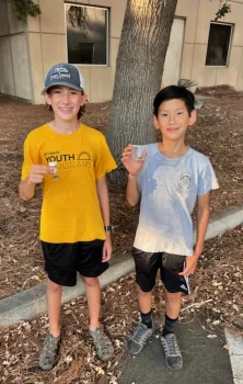 Cole Cramer (left) and Connor Hsu met at the 2022 UC Davis Bio Boot Camp.