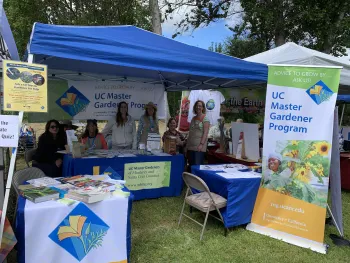 A Public Information Booth set up for Earth Day