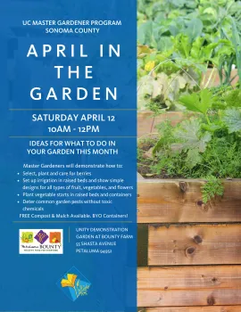 Bounty Farm Petaluma April in the Garden Event